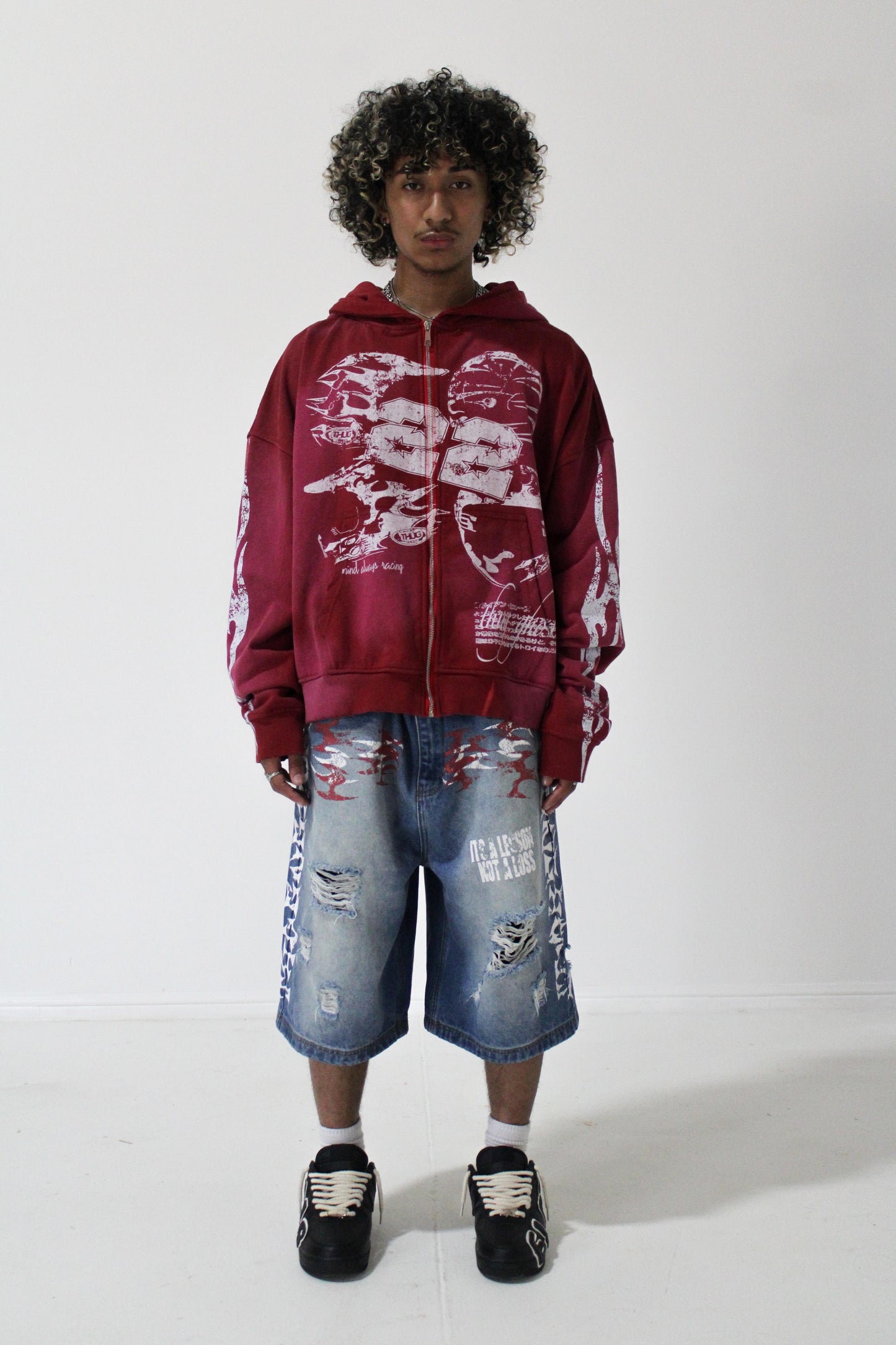 Thugnghost "Racer Zip-Up"