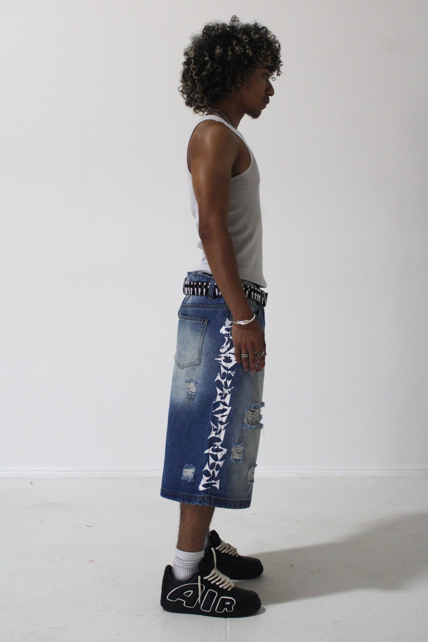Thugnghost "LXL Denim Shorts"
