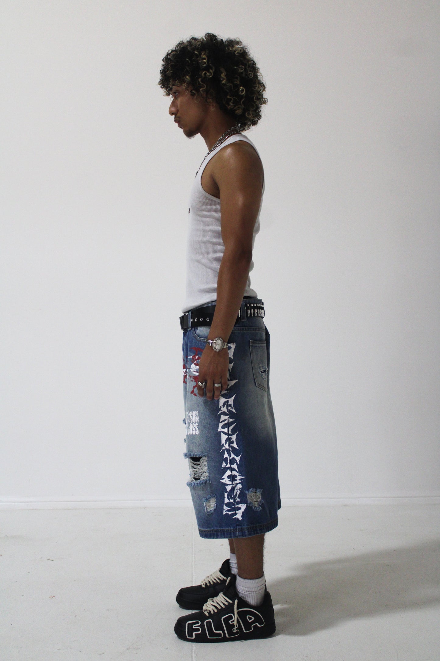 Thugnghost "LXL Denim Shorts"