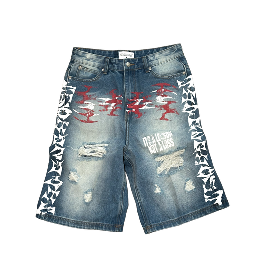 Thugnghost "LXL Denim Shorts"
