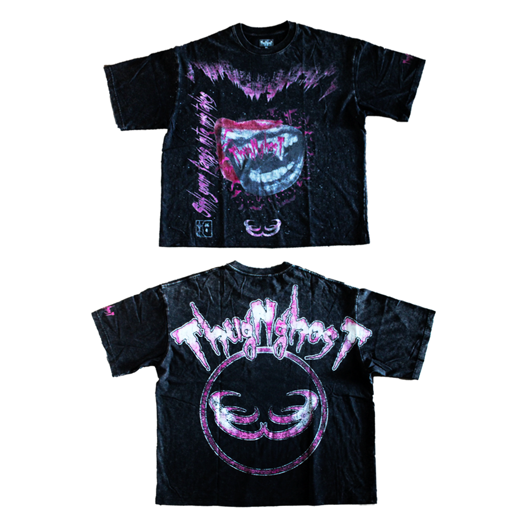 ThugNghosT Pink Fangs Tee